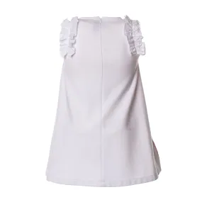 Abito Patch Rosa E Bianco Bambina