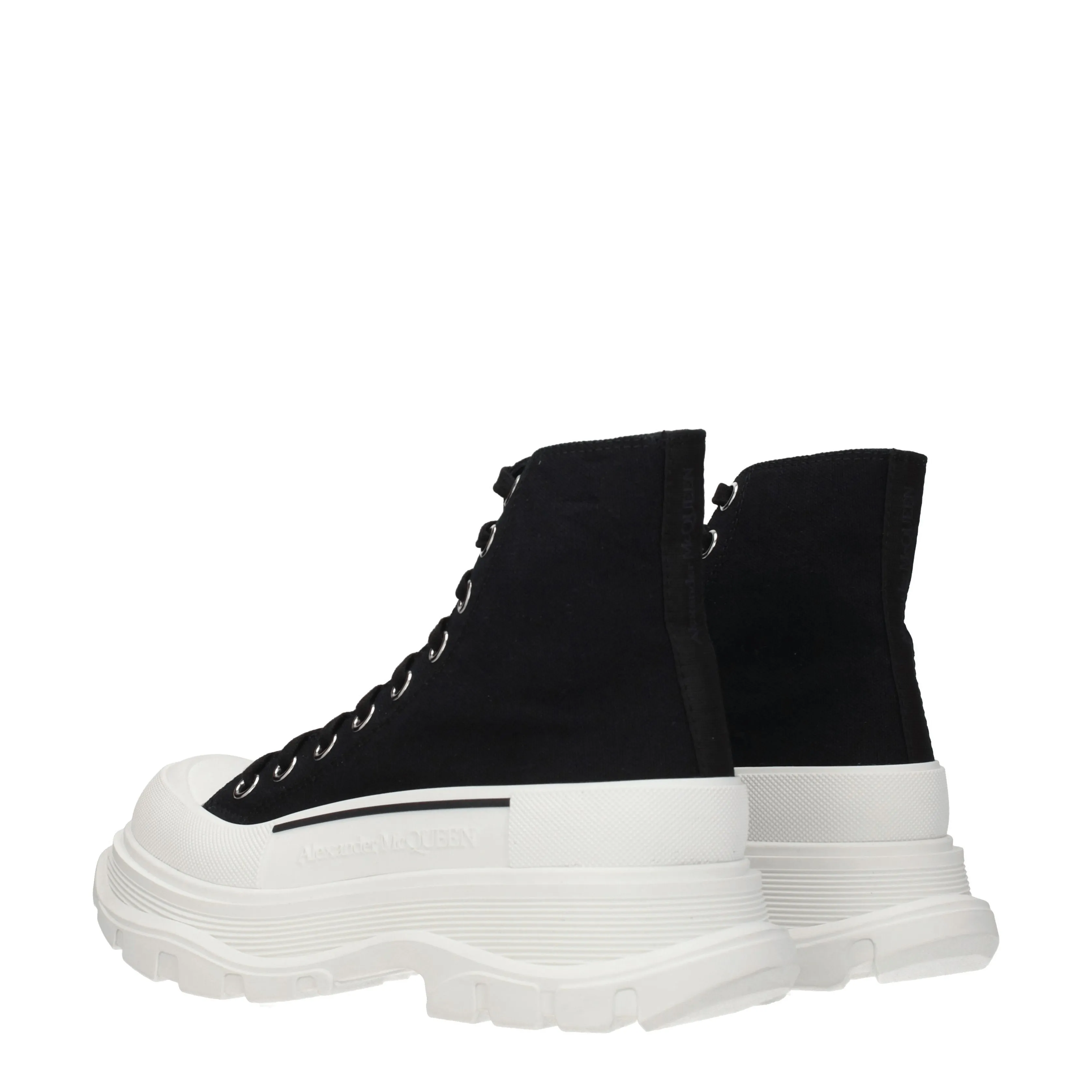 Alexander McQueen Sneakers Uomo Tessuto Nero