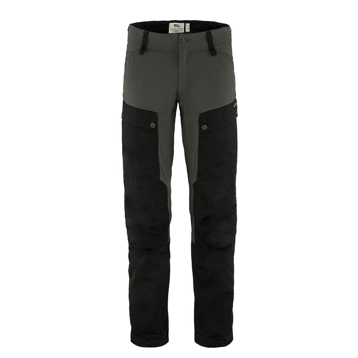Fjallraven pantaloni uomo keb regular colore nero grigio pietra