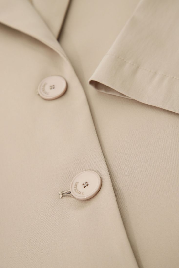 Giacca monopetto oversize con rever a lancia