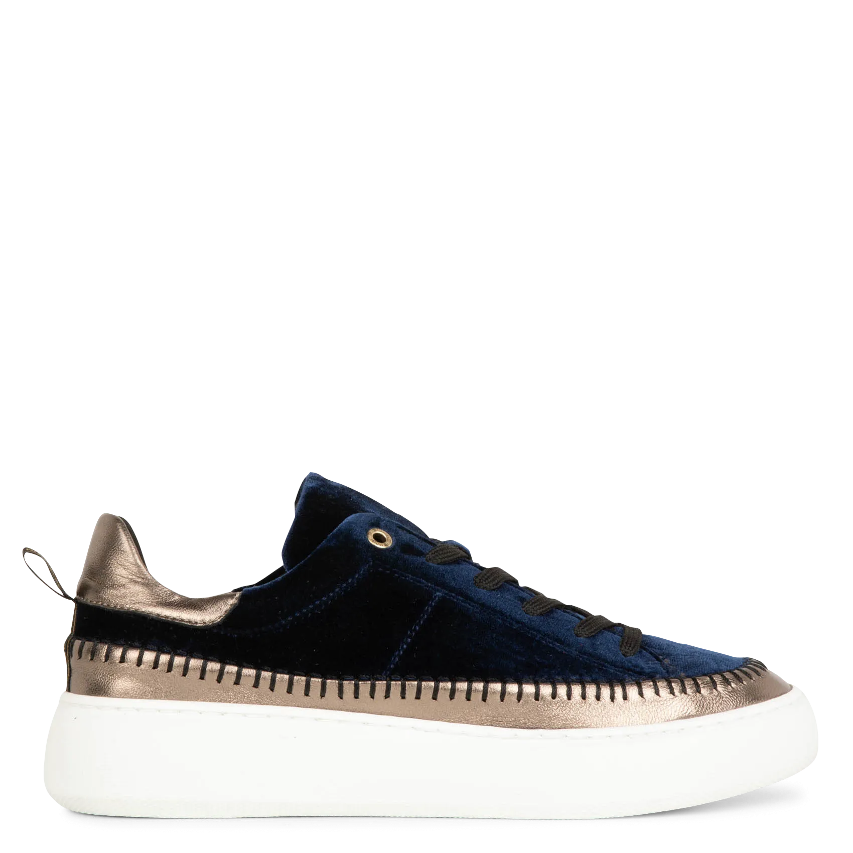  JB MARTIN   FLEUR - Sneakers basse in misto pelle | Blu