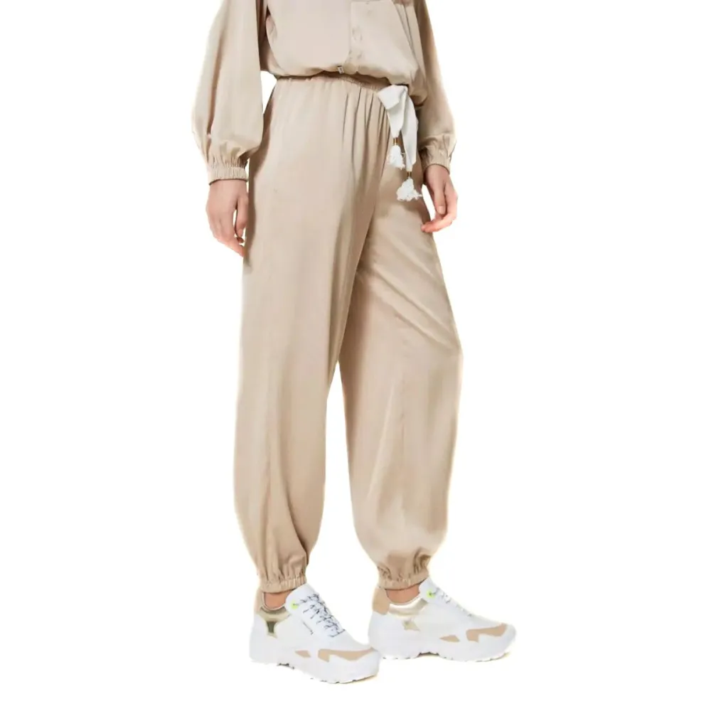 Pantaloni Twinset Donna Jogger Raso