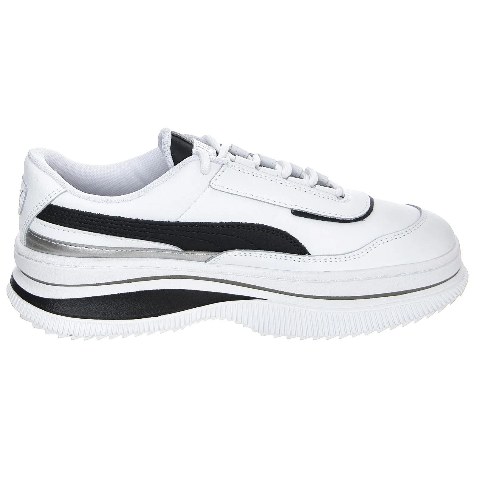 Puma Wm Deva Mono Pop Sneakers - Puma White / Puma Black - Scarpe Profilo Basso Donna Bianche / Nere    