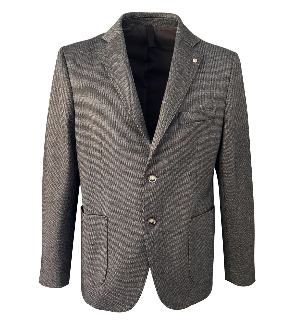 QB24 Uomo Giacca Blazer Due Bottoni Bed