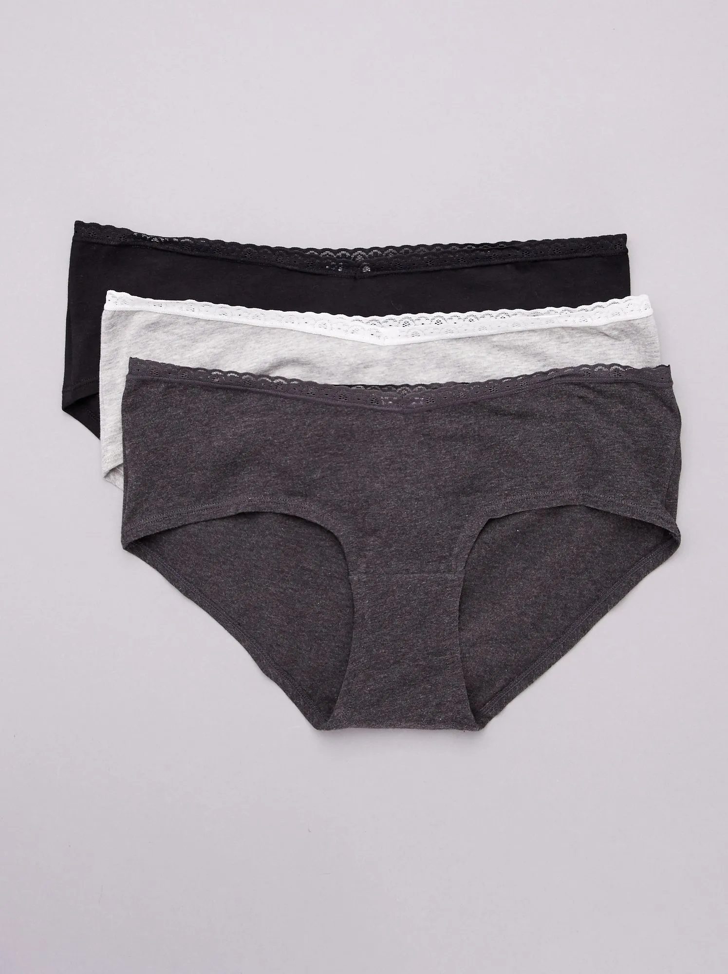 Set di 3 culotte premaman - nero
