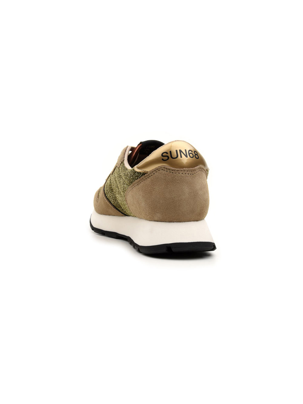 Sneakers basse beige scuro da Donna Ally Glitter Mesh