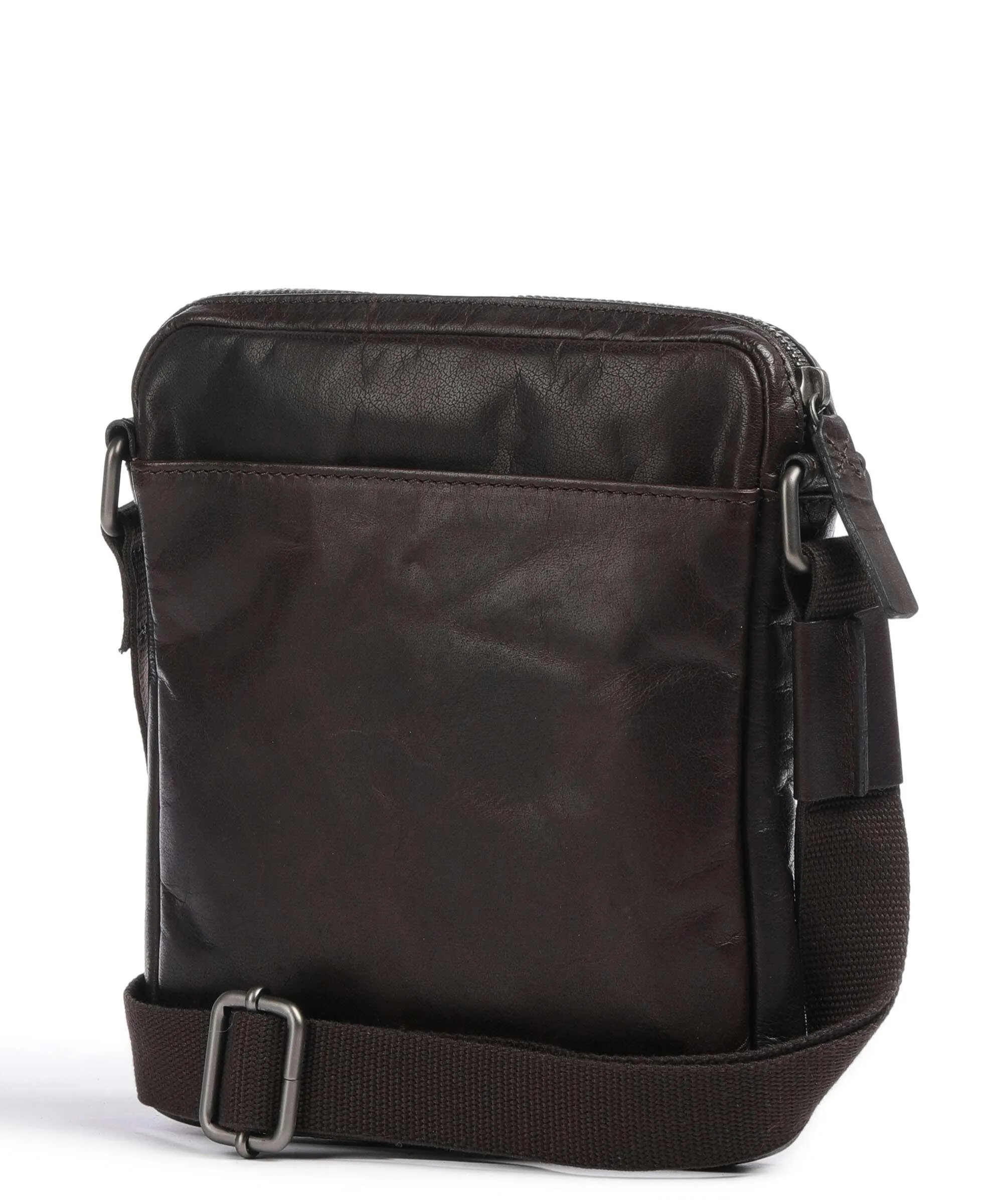  Strellson Coleman 2.0 Borsa a tracolla pelle di vacchetta grana marrone scuro  