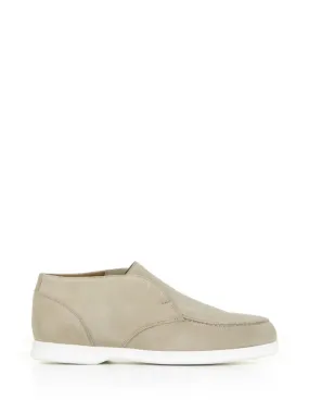 Suede slip-on ankle boot